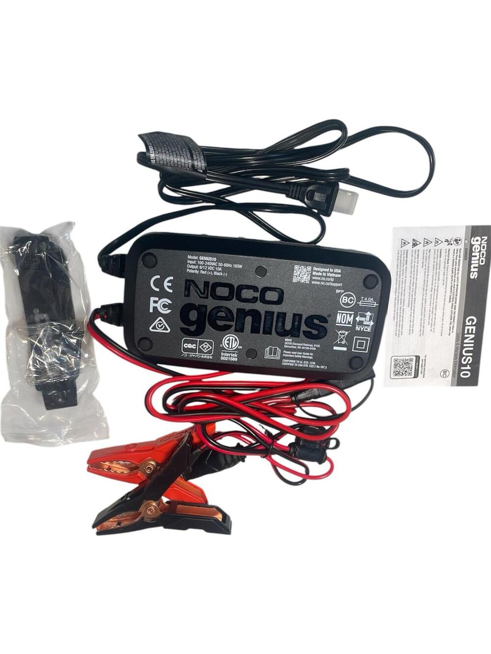 NOCO GENIUS10 Smart Charger 10A 6V/12V Auto Marine Trickle Maintainer - NEW / OB - Picture 2 of 7